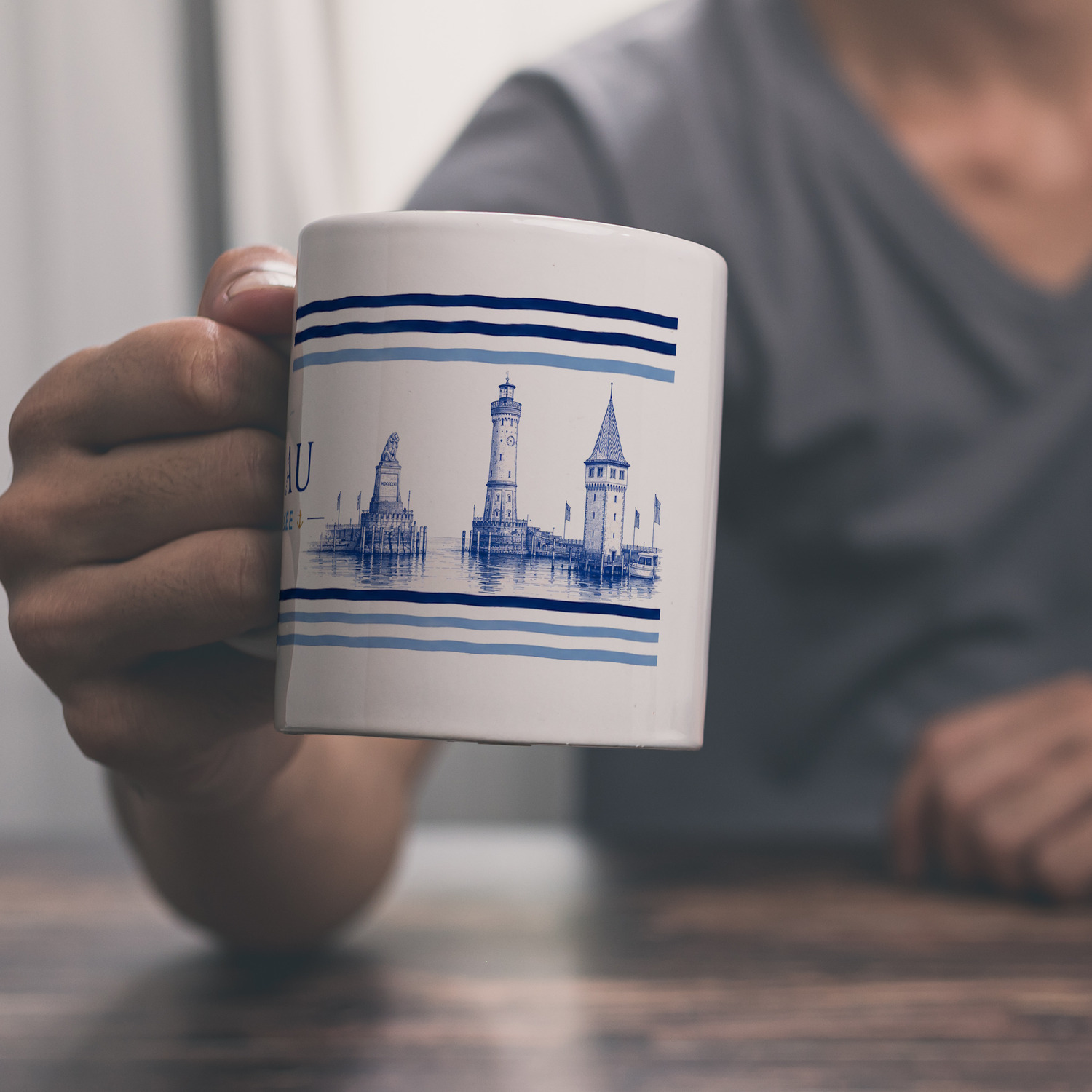 Lindau am Bodensee Kaffeebecher – Ansicht 2