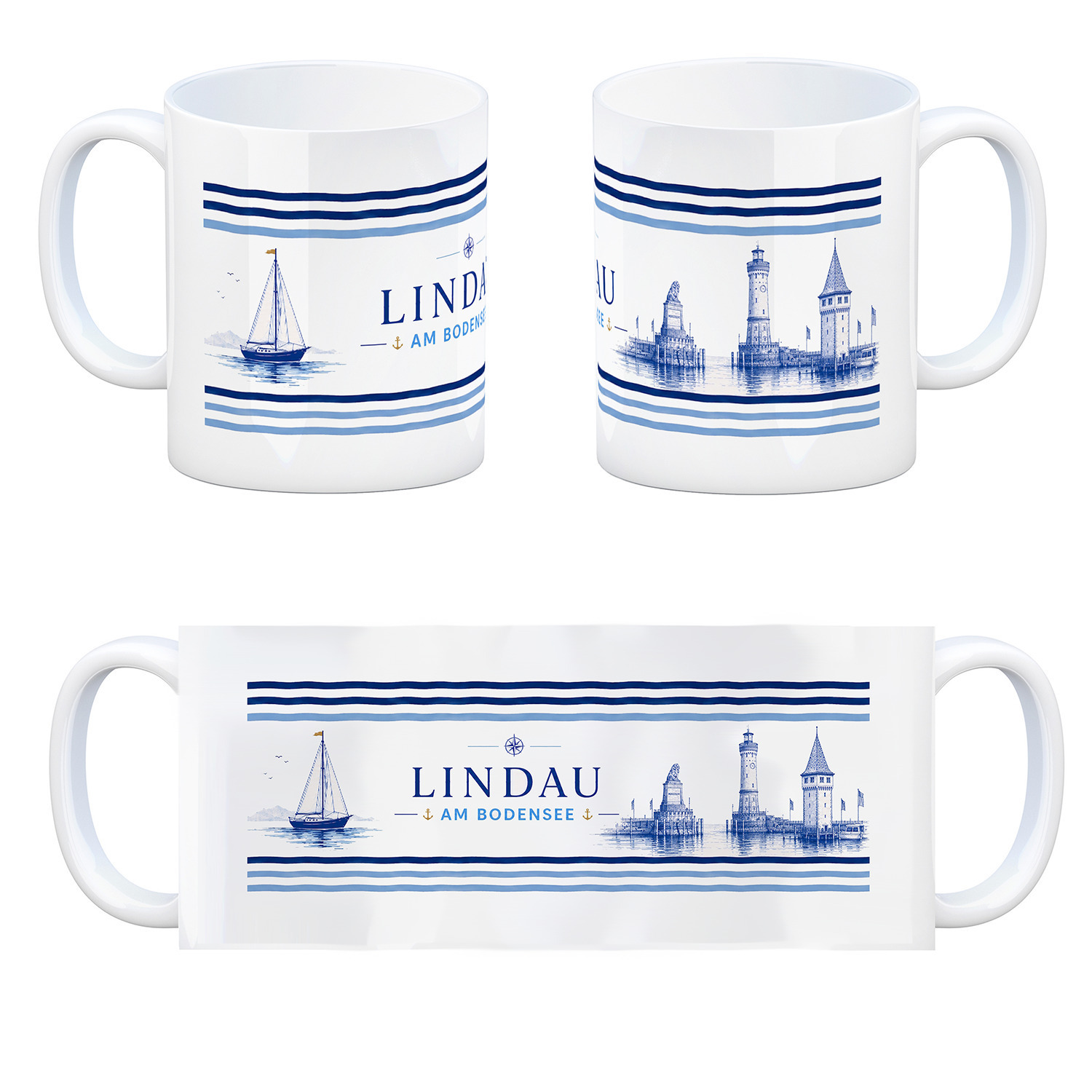 Lindau am Bodensee Kaffeebecher – Ansicht 4