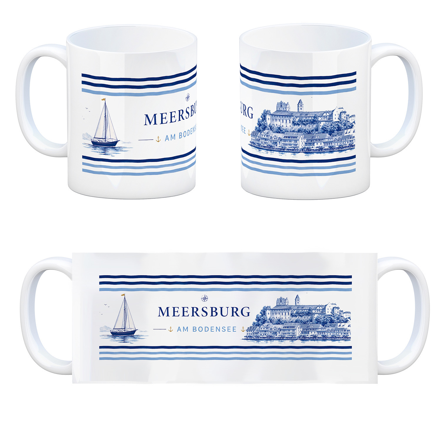 Meersburg am Bodensee Kaffeebecher – Ansicht 4