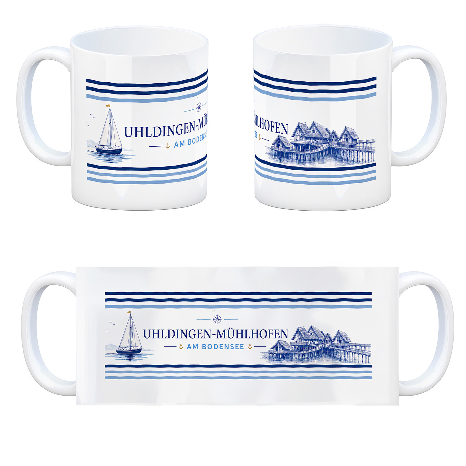 Uhldingen Mühlhausen am Bodensee Kaffeebecher – Ansicht 4