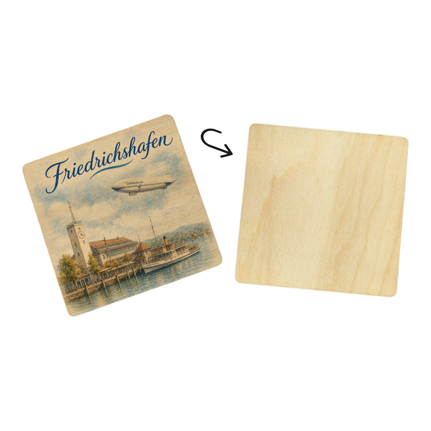 Fridrichshafen Untersetzer 6er Set – Ansicht 3