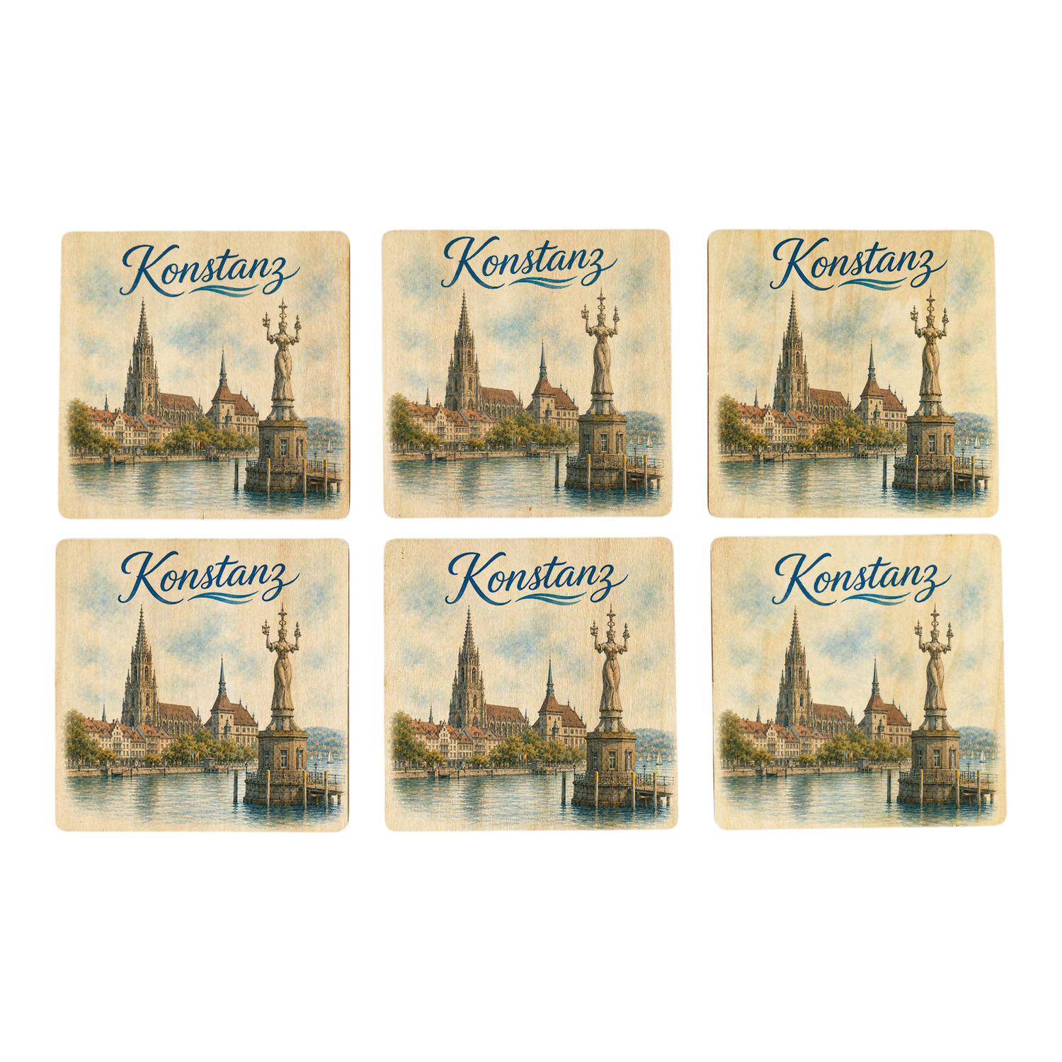 Konstanz Untersetzer 6er Set