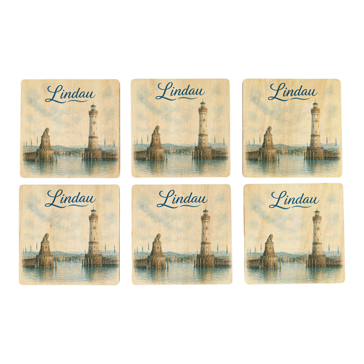 Lindau Untersetzer 6er Set