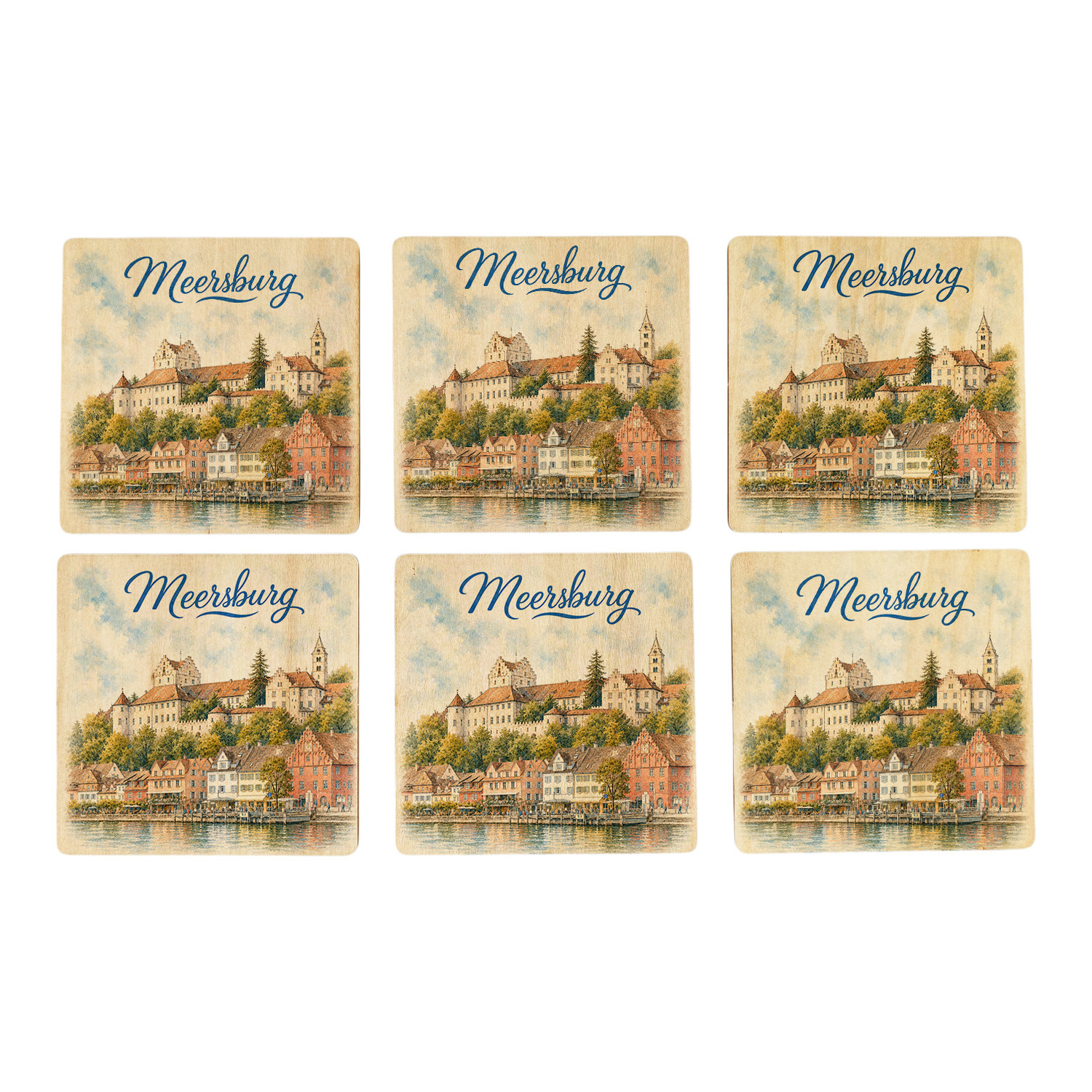 Meersburg Untersetzer 6er Set