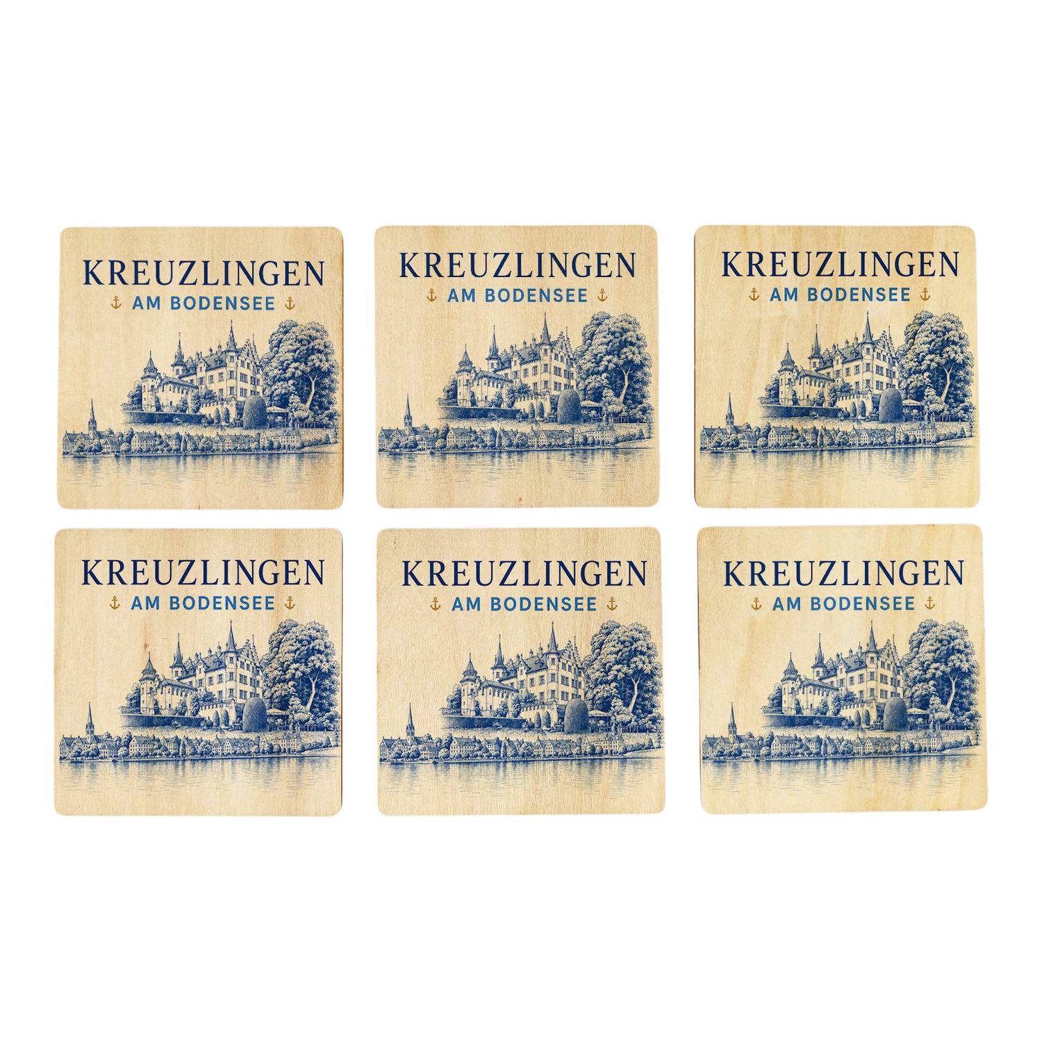 Kreuzlingen am Bodensee Untersetzer 6er Set