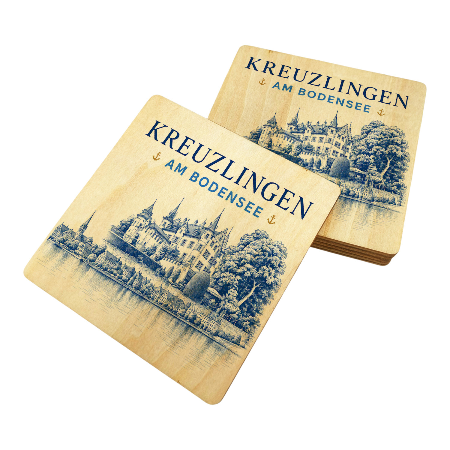 Kreuzlingen am Bodensee Untersetzer 6er Set – Ansicht 2