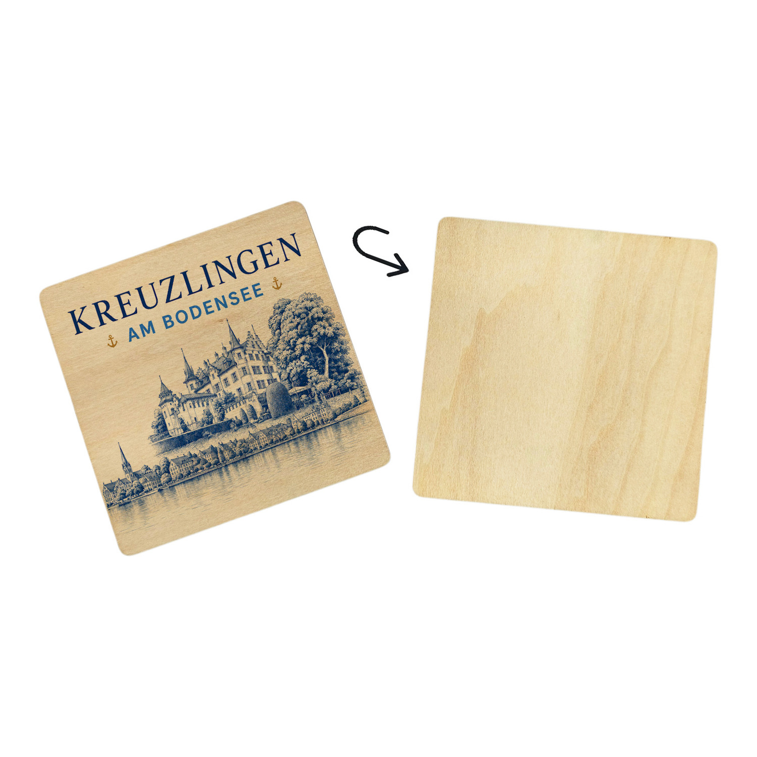 Kreuzlingen am Bodensee Untersetzer 6er Set – Ansicht 3