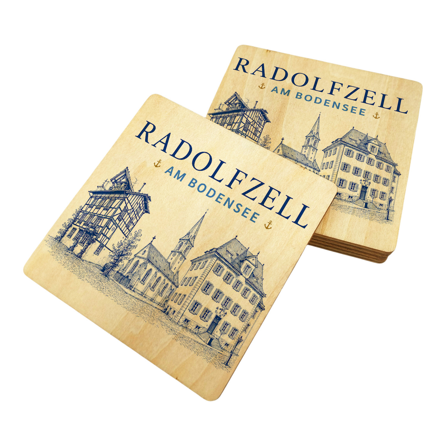Radolfzell am Bodensee Untersetzer 6er Set – Ansicht 2