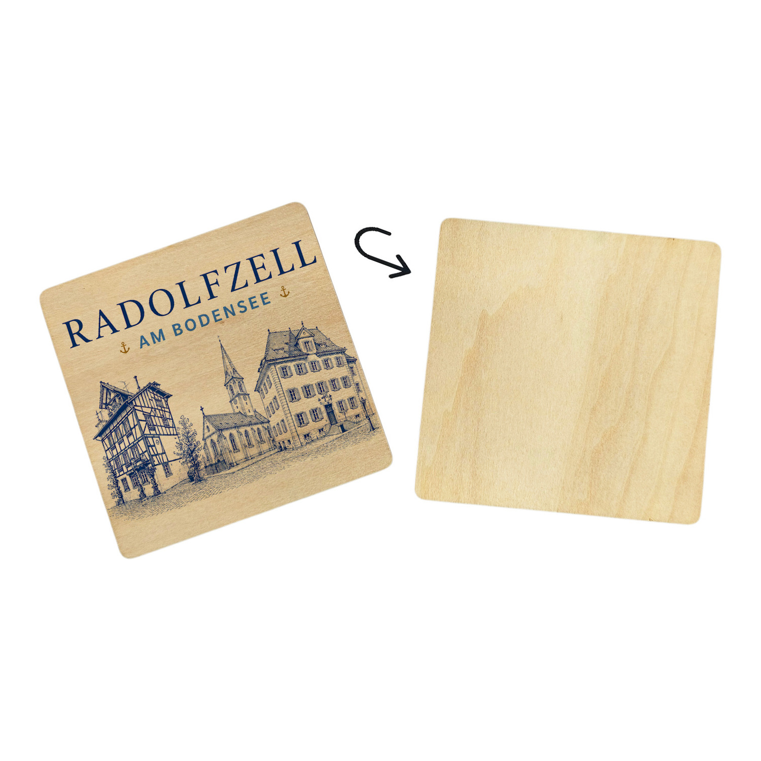 Radolfzell am Bodensee Untersetzer 6er Set – Ansicht 3