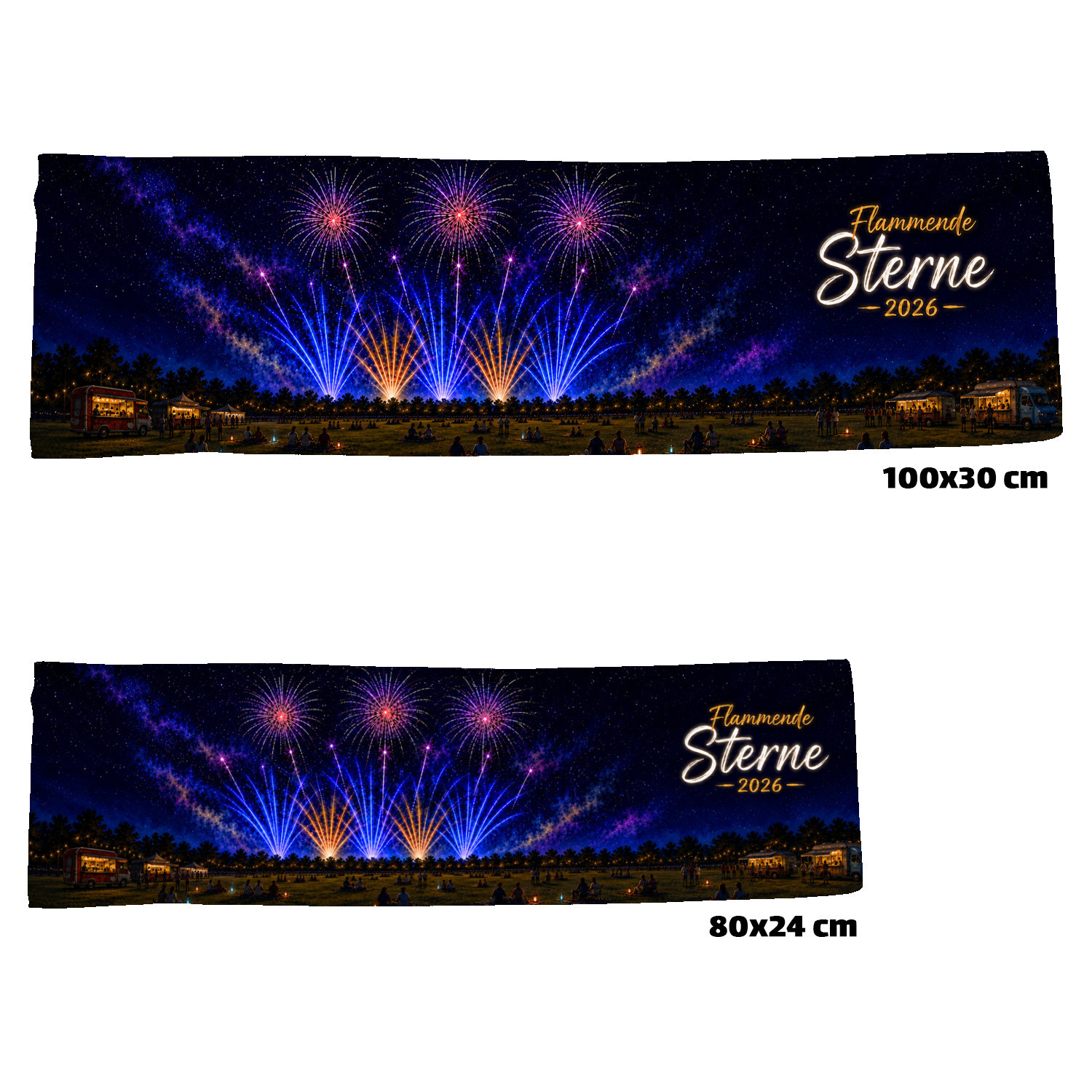 Flammende Sterne 2026 Eishandtuch – Ansicht 3