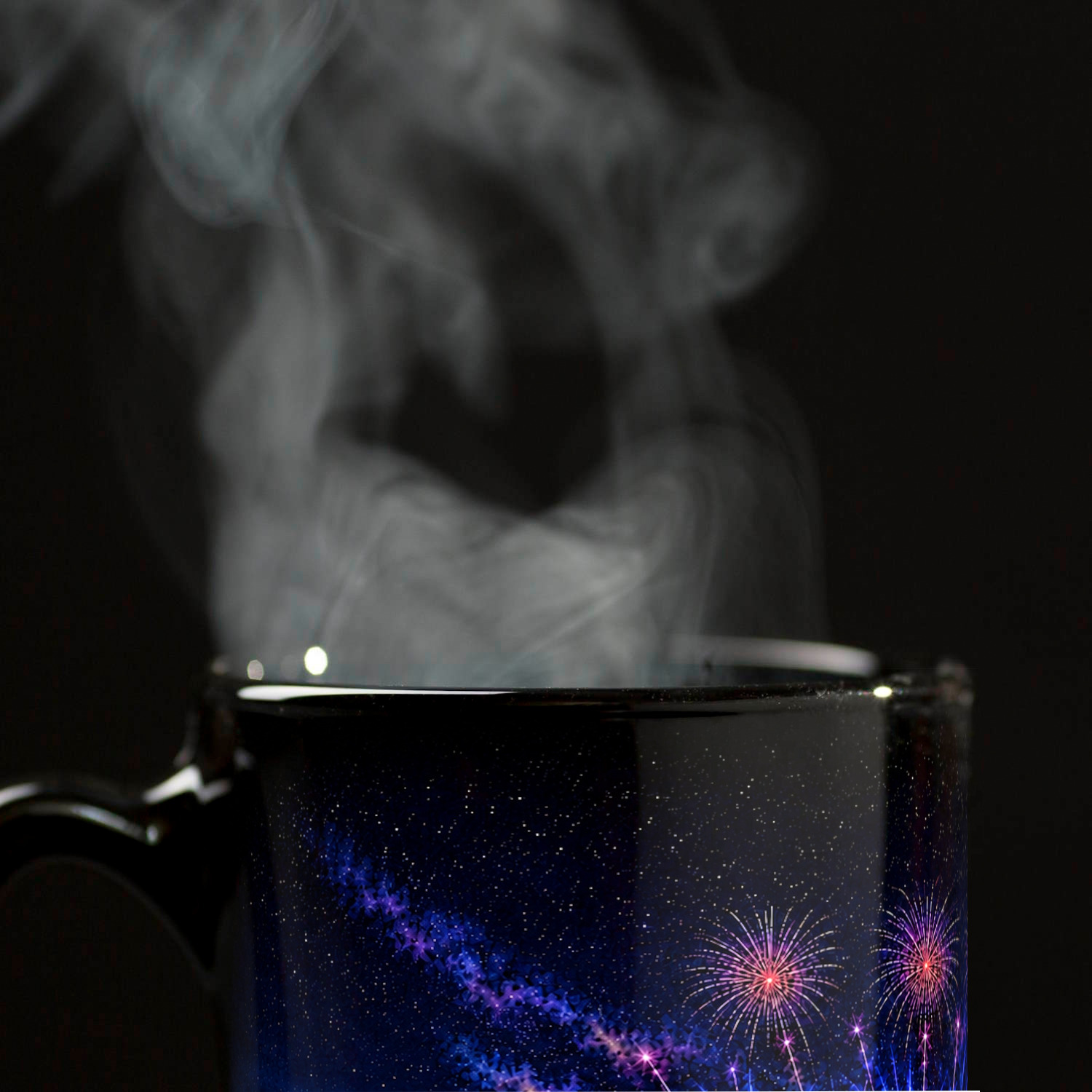 Flammende Sterne 2026 Tasse schwarz – Ansicht 6