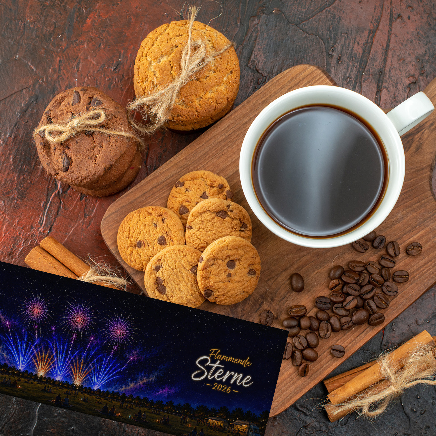 Flammende Sterne 2026 Souvenir Magnet lang – Ansicht 4