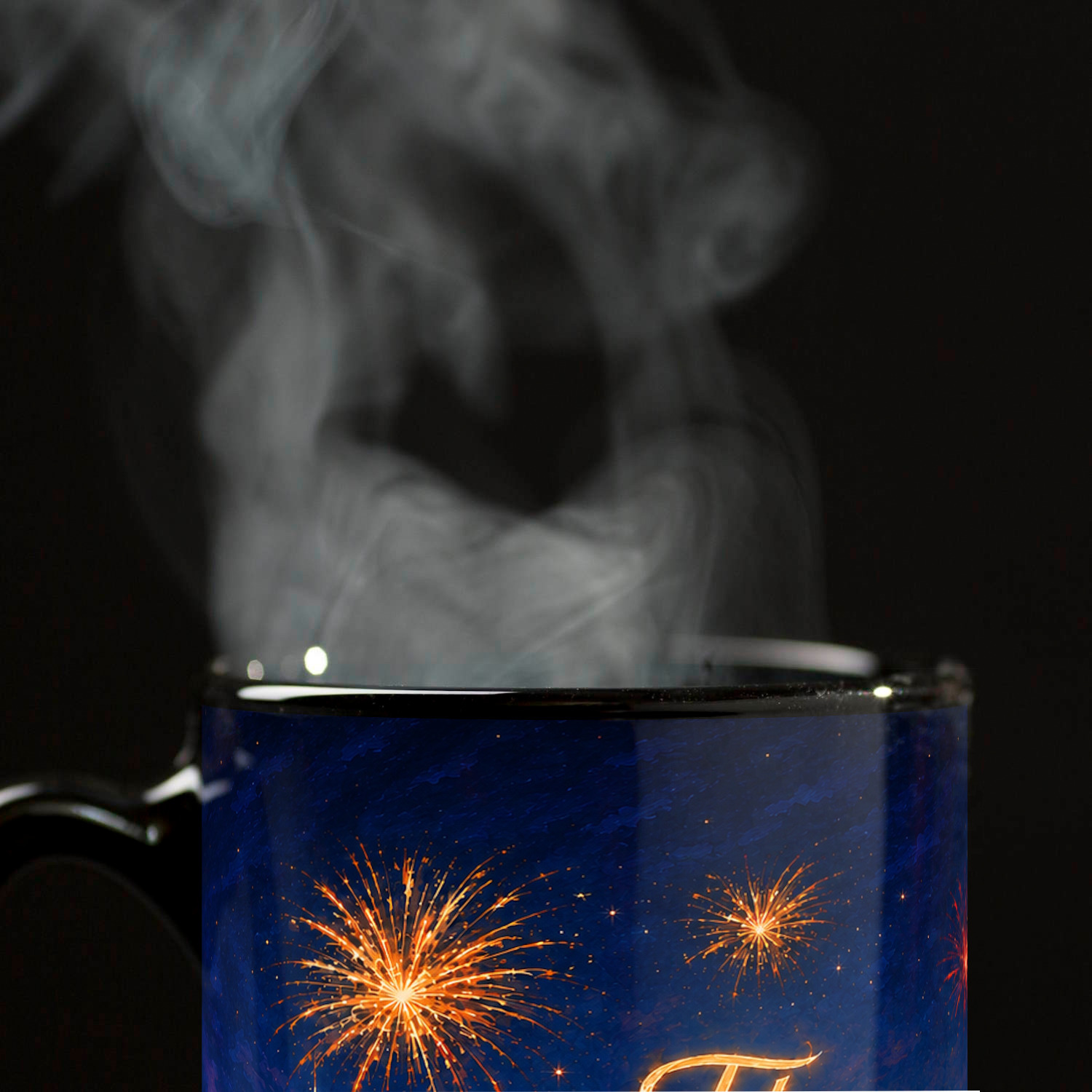 Skyline Flammende Sterne Tasse schwarz – Ansicht 6