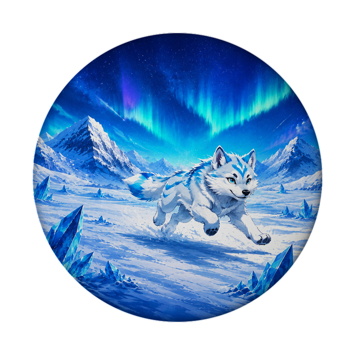 Polarfuchs Souvenir Magnet
