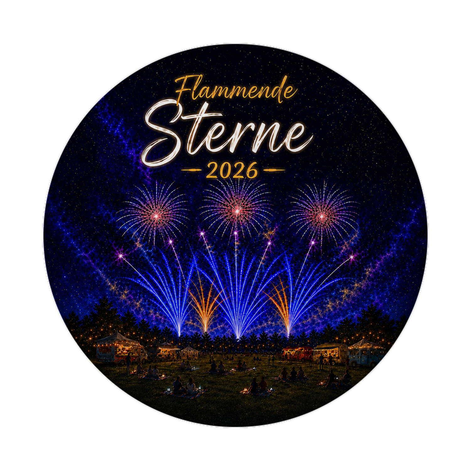Flammende Sterne 2026 Souvenir Magnet