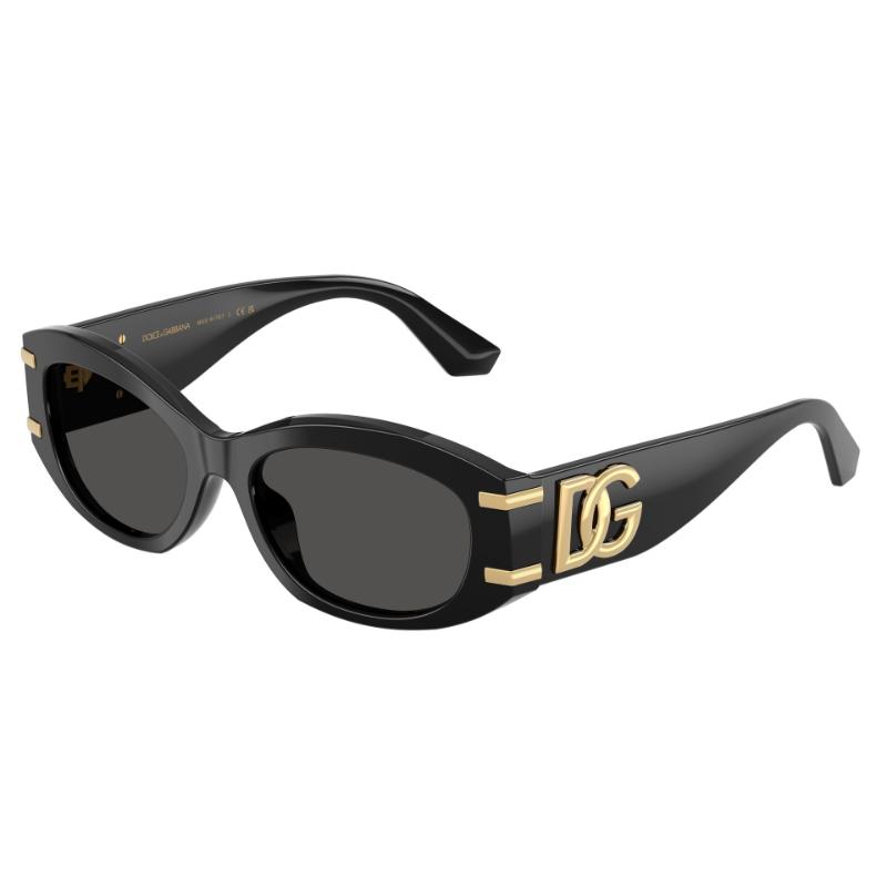 Dolce & Gabbana DG4502 con montura negra y lentes gris oscuro