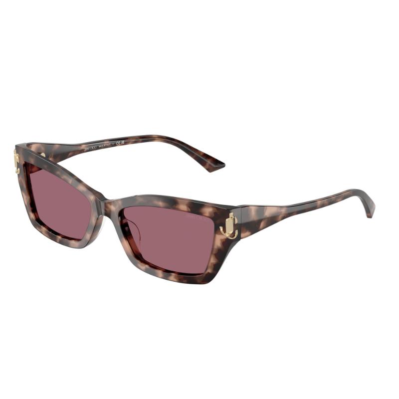 Jimmy Choo JC5011 montura rosa habana lentes violeta degradado