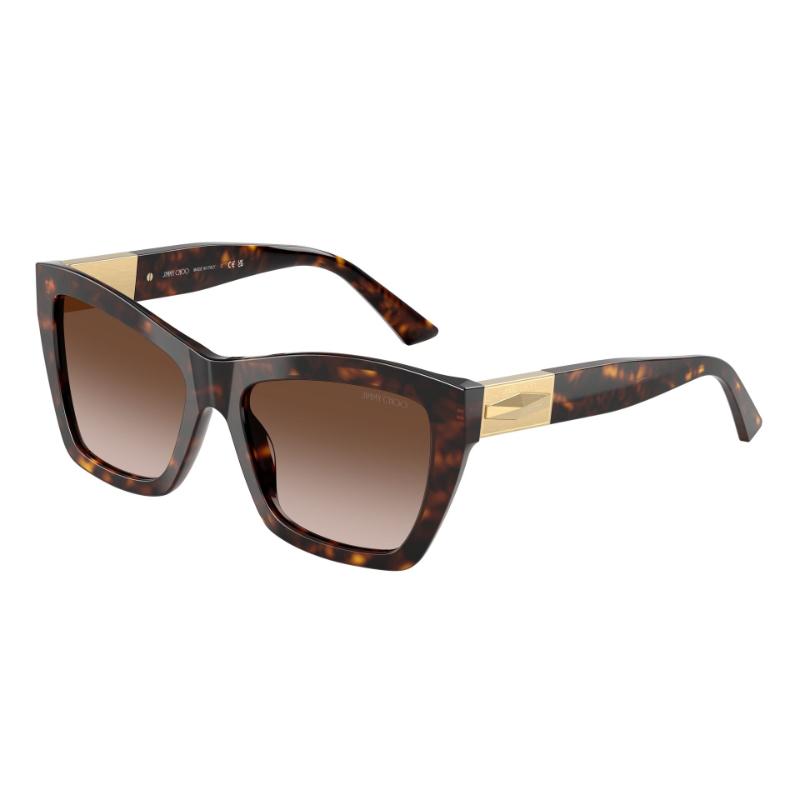 Jimmy Choo JC5031 con montura negra y lentes grises degradadas