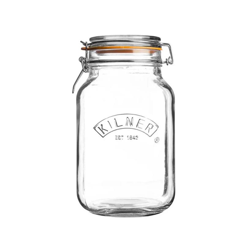 Kilner Frasco Cuadrado con cierre Clip 1.5Lt