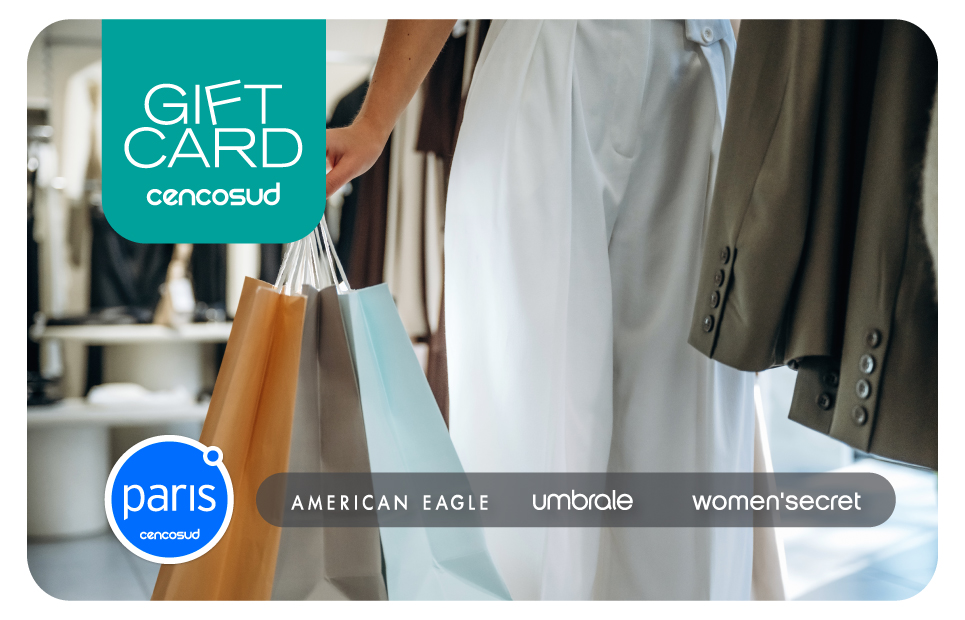 Paris Gift Card Vestuario y Calzado - $100,000