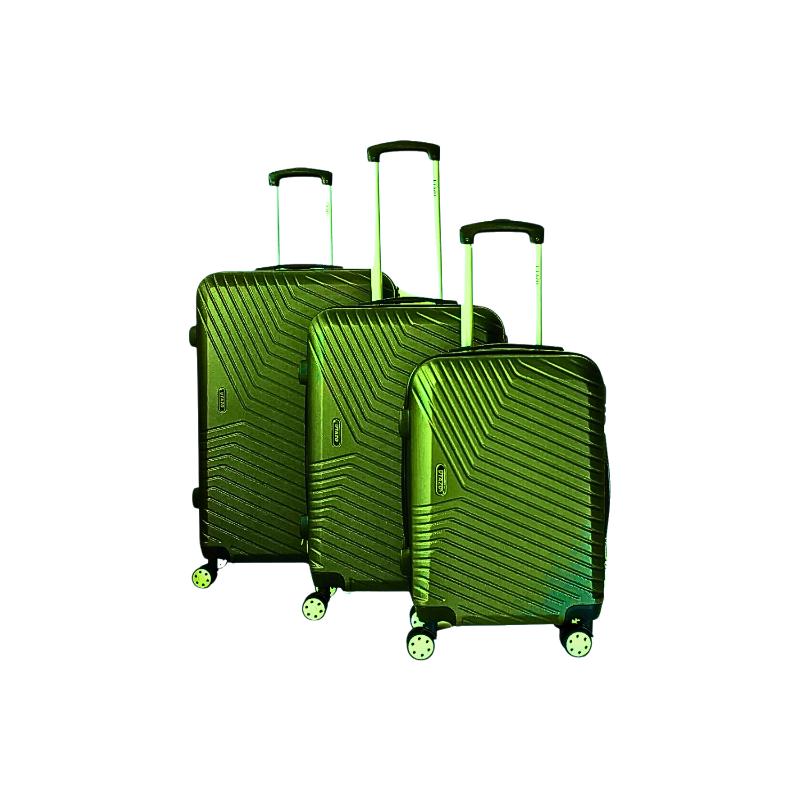 Set 3 Maletas Equipaje Cabina Ruedas - Verde