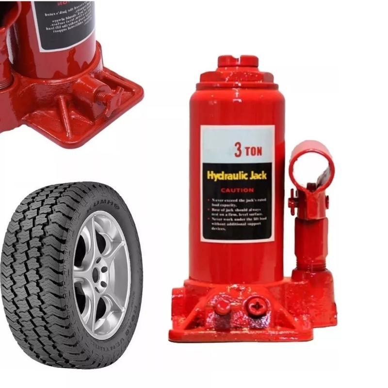 Gata Hidráulica Botella 3 Toneladas Rojo