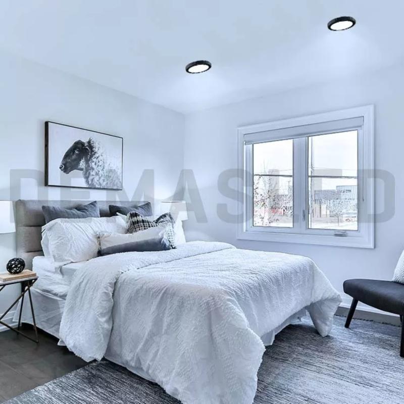 Foco Panel Led Plafón Sobrepuesto Redondo Luz Fría 220v 6000-6500°K Níquel Blanco 30 CM