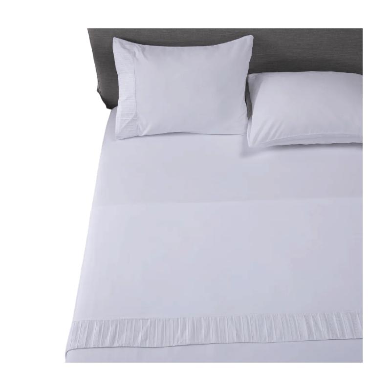 Sabanas Colchón Super King Microfibra 300 Hilos Blanco