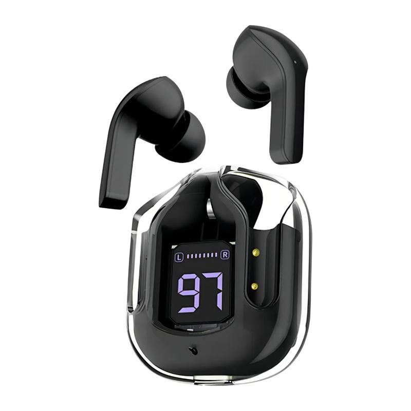 Audífonos Inalámbricos Buetooh Pantalla Led 3 watt Negro