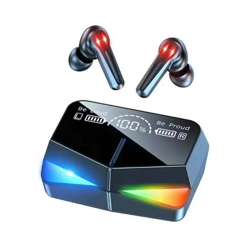 Audífonos Inalámbricos Bluetooth Recargables Pantalla Led 10 Watt Negro