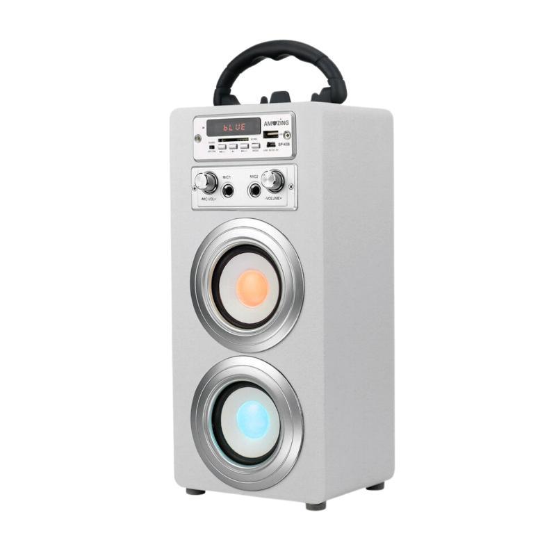 Parlante Bluetooth Karaoke Inalambrico 10 Watt Blanco