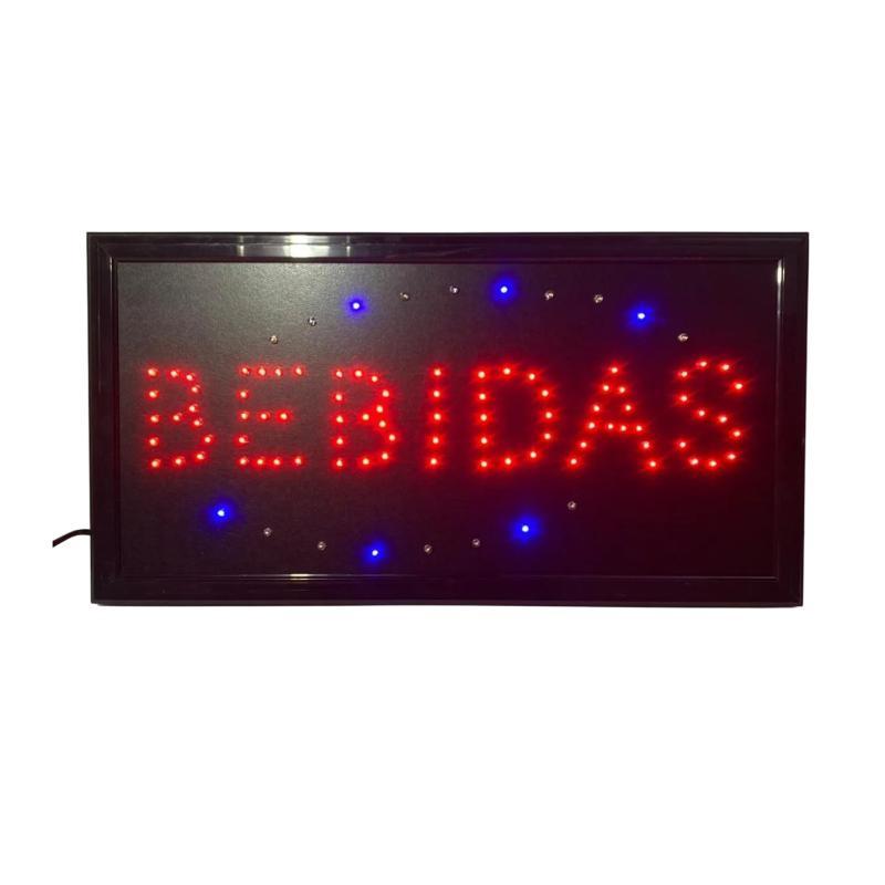 Letrero Luz Led 25x40 CM 1100 Watt Bebidas