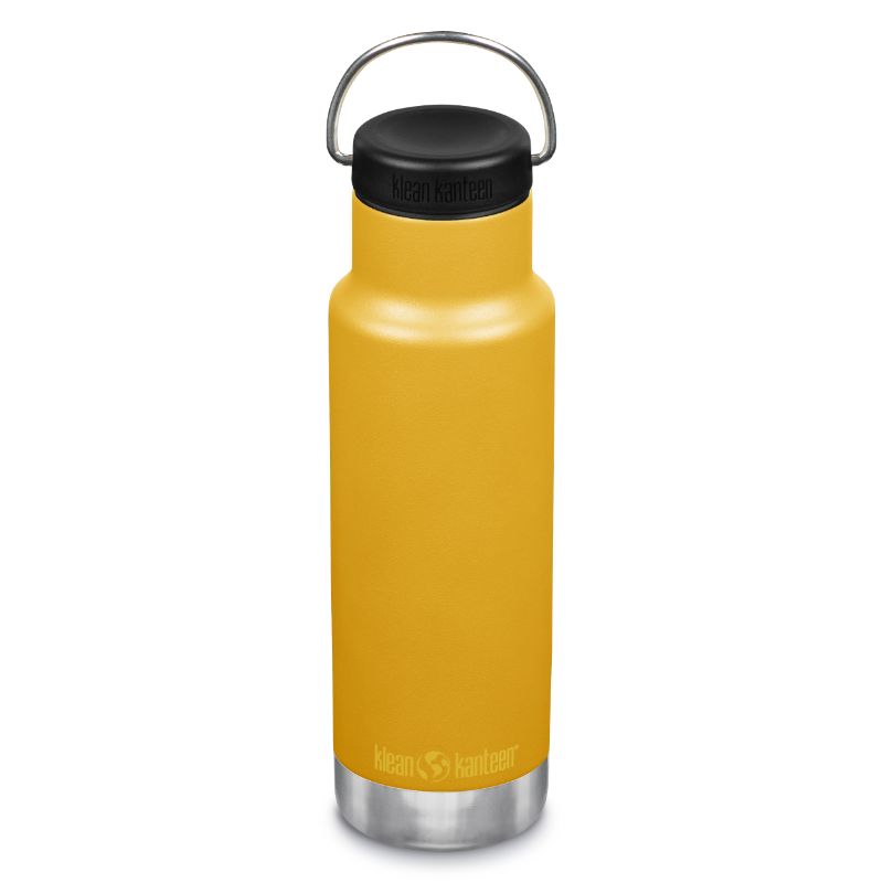 Klean Kanteen Classic Botella con tapa de lazo y aislamiento al vacío de 355 ml - Marigold