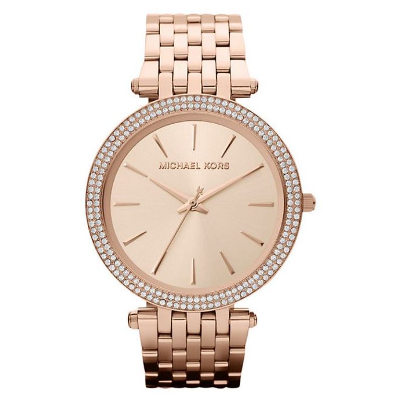 Michael Kors Darci Reloj redondo de oro rosa