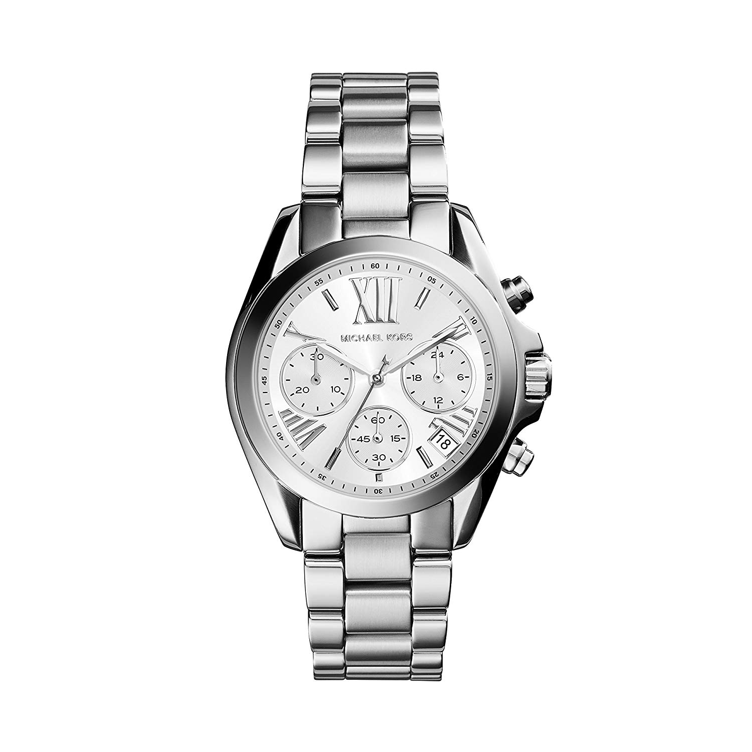 Michael Kors Mini Bradshaw Reloj en tono plateado