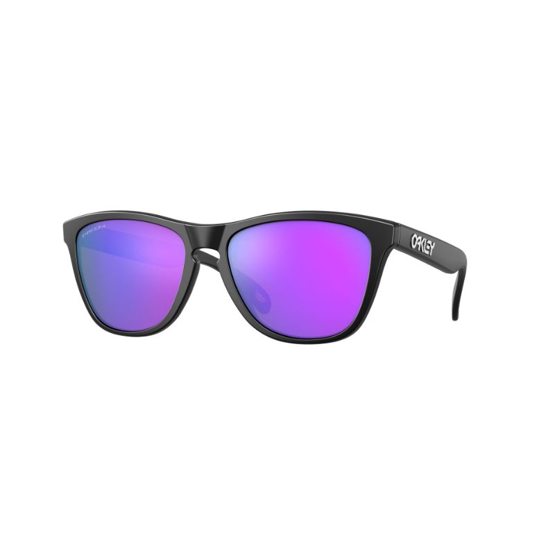 Oakley Frogskins montura negra mate lente Prizm violeta
