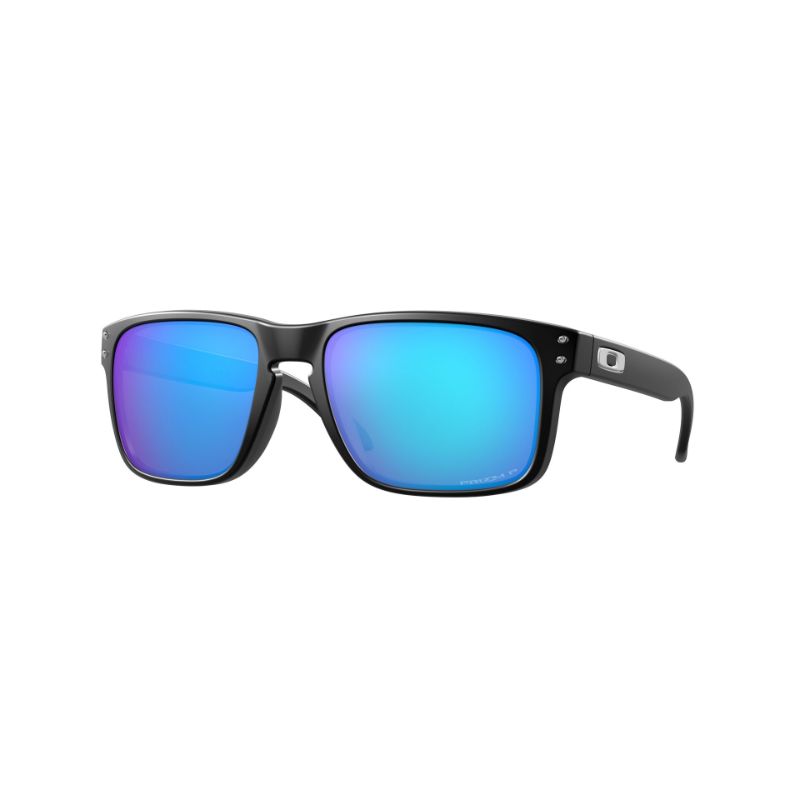 Oakley Holbrook Marco negro mate Lente polarizada Prizm Sapphire