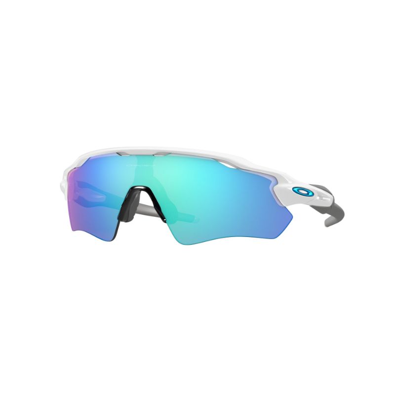 Oakley Radar Ev Path marco blanco pulido lente Prizm Zafiro