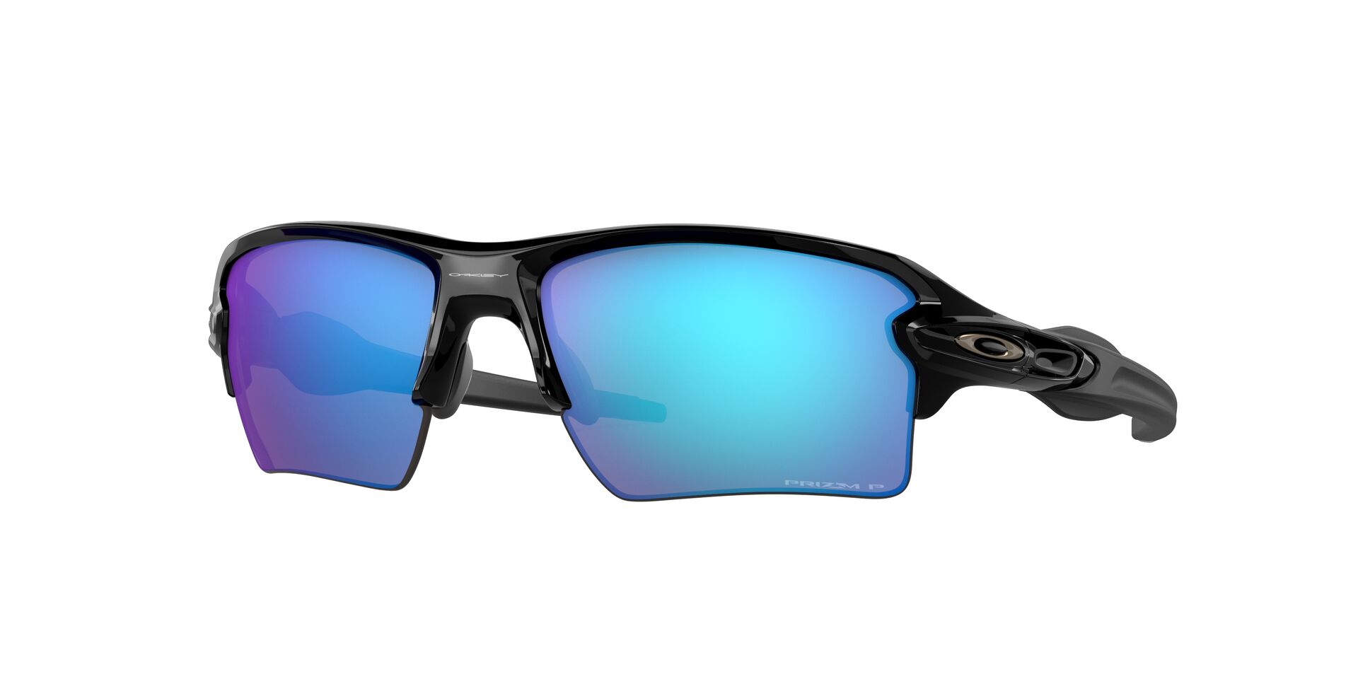Oakley Flak 2.0 XL Montura negra pulida con lentes polarizadas de zafiro PRIZM