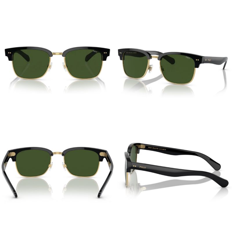 Polo By Ralph Lauren PH4202 Negro brillante/Verde oscuro