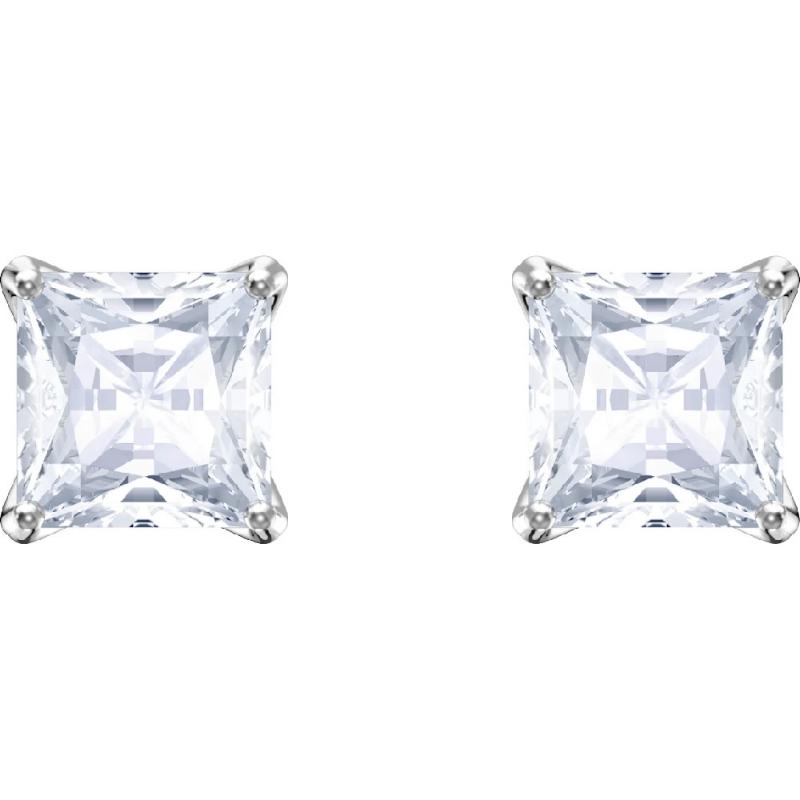 Swarovski Attract Pendientes cuadrados con perforaciones tipo botón
