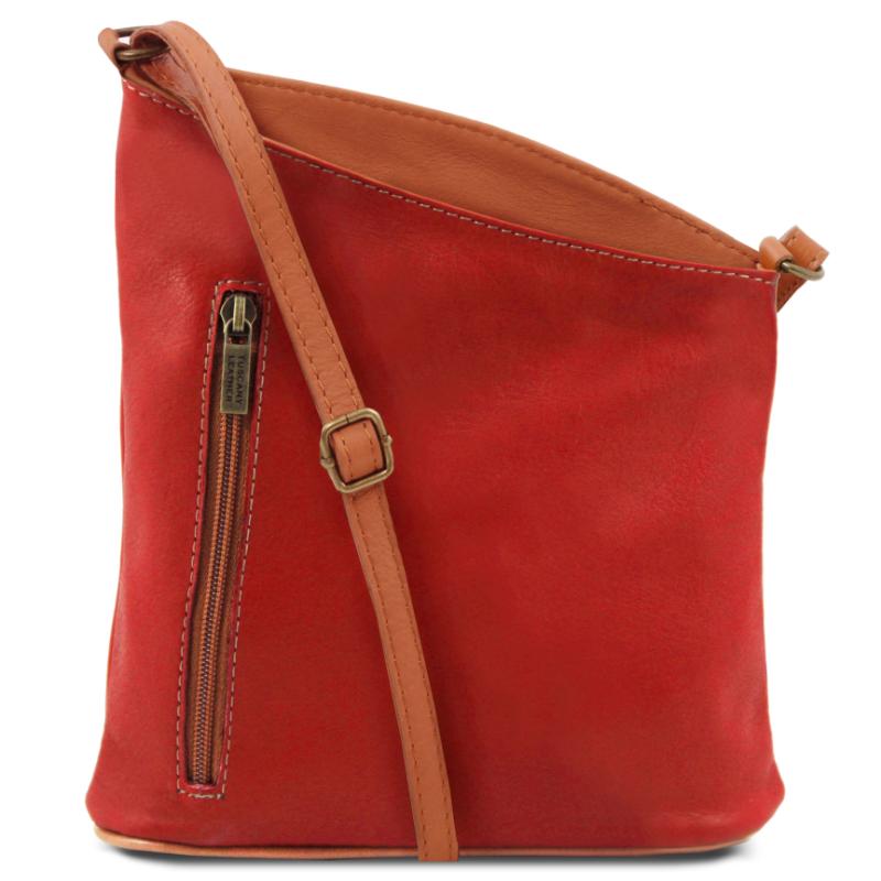 Tuscany Leather Mini Soft Leather Unisex Cruz Pintalabios Rojo