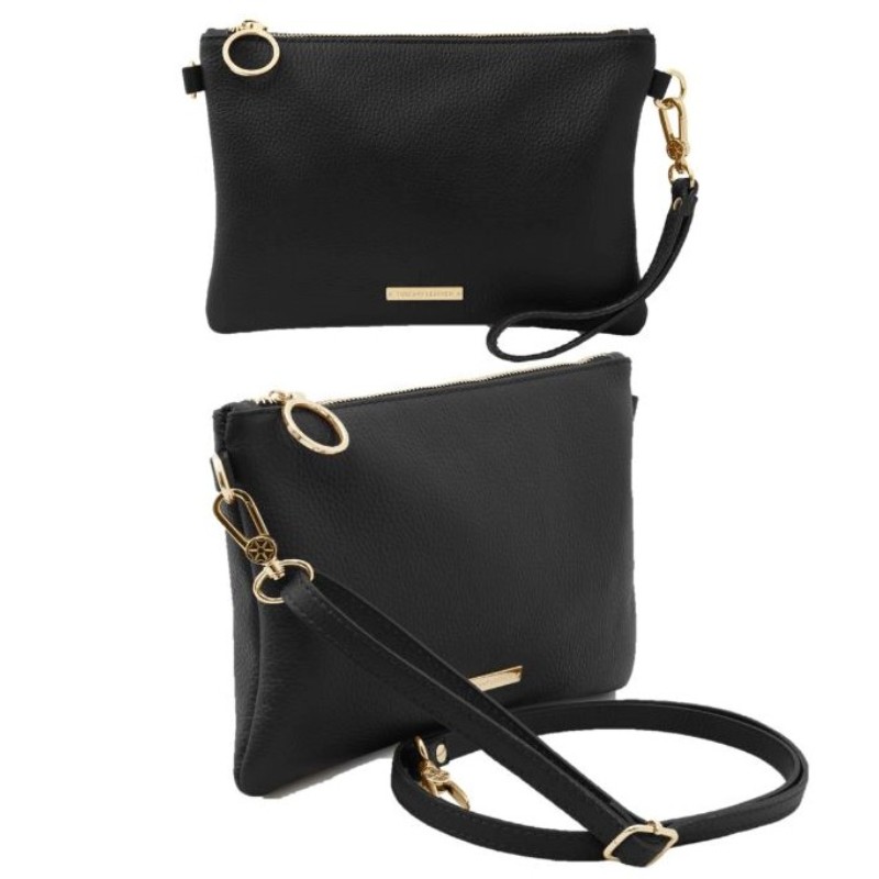 Tuscany Leather Bolso de mano de piel suave color Negro