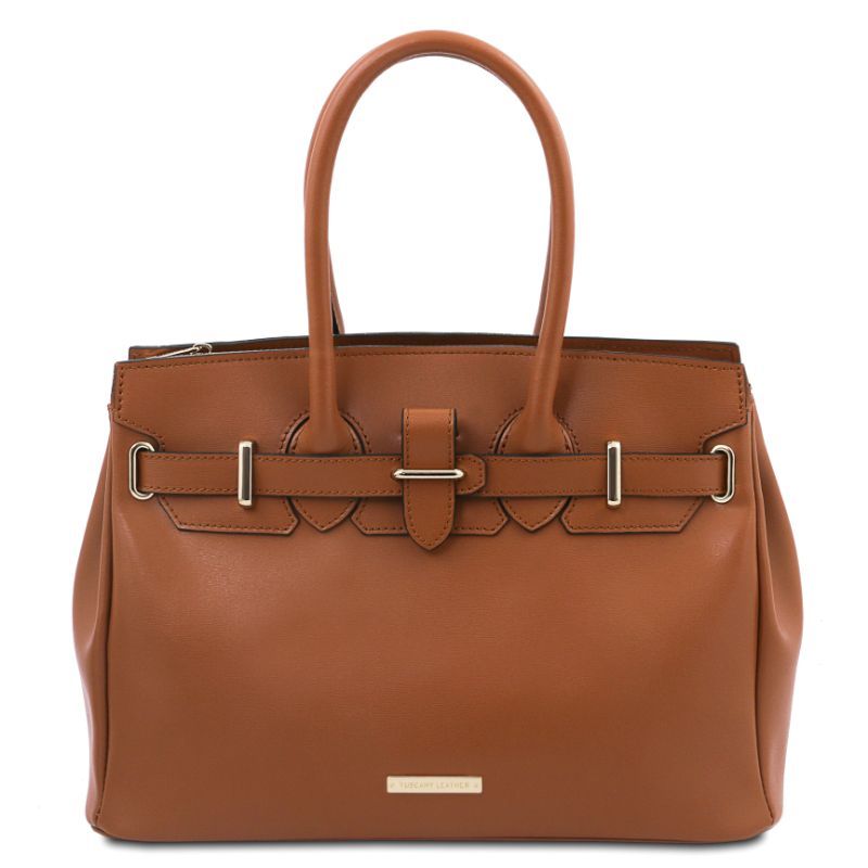 Tuscany Leather TL Bolso de cuero Coñac
