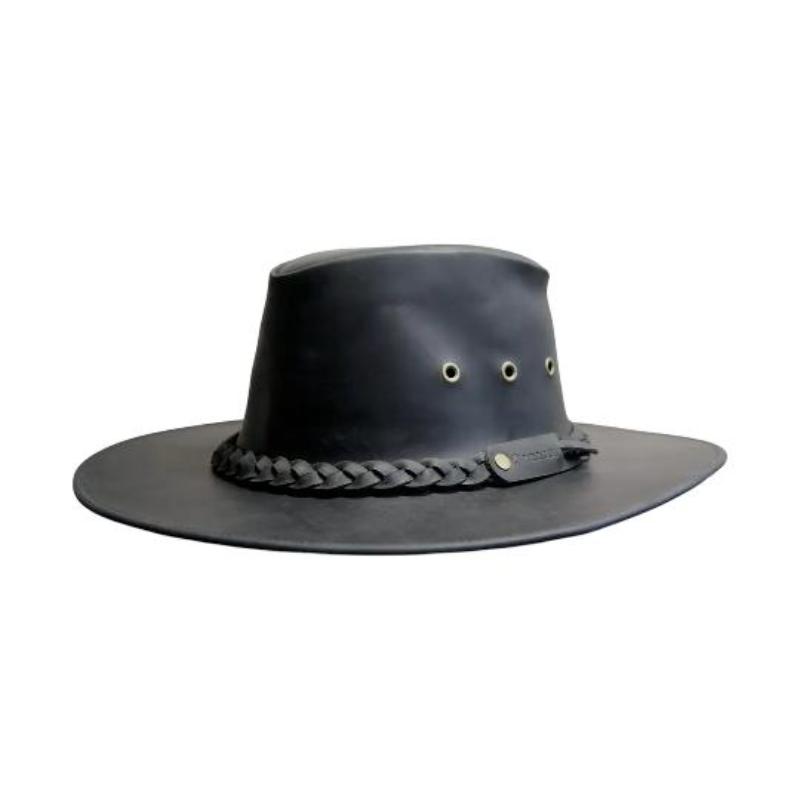 Tratur Sombrero de cuero Negro M