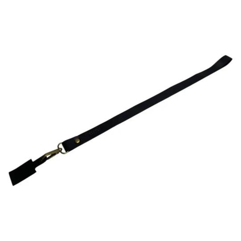 Tratur Lanyard de Cuero Negro