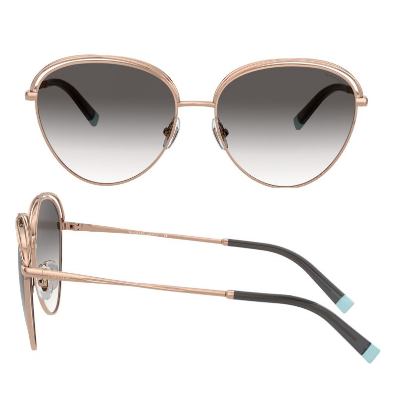 Tiffany & Co TF3075 Montura Rubedo con lente gris degradado