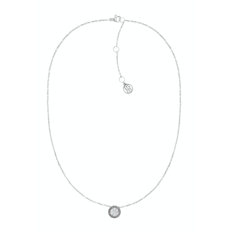 Tommy Hilfiger Collar de cristal de plata