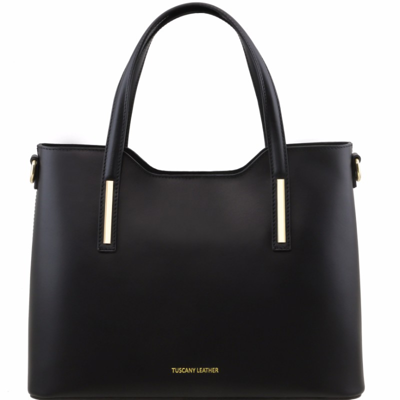 Tuscany Leather Tote Olimpia Ruga de Piel - Negro