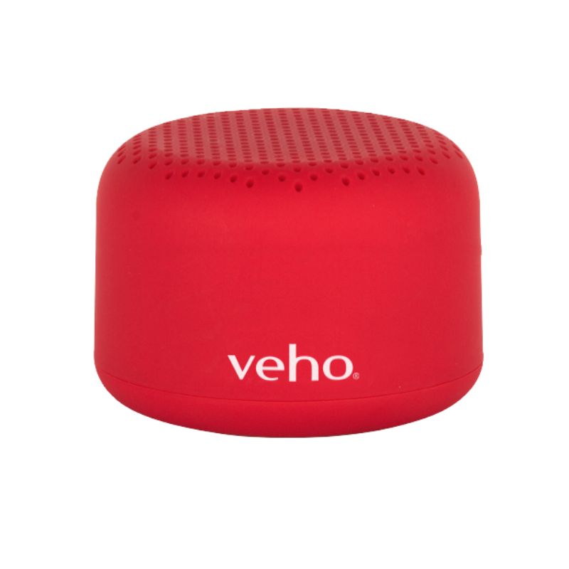 Veho M3 Altavoz Bluetooth inalámbrico portátil recargable de 3 vatios - Rojo